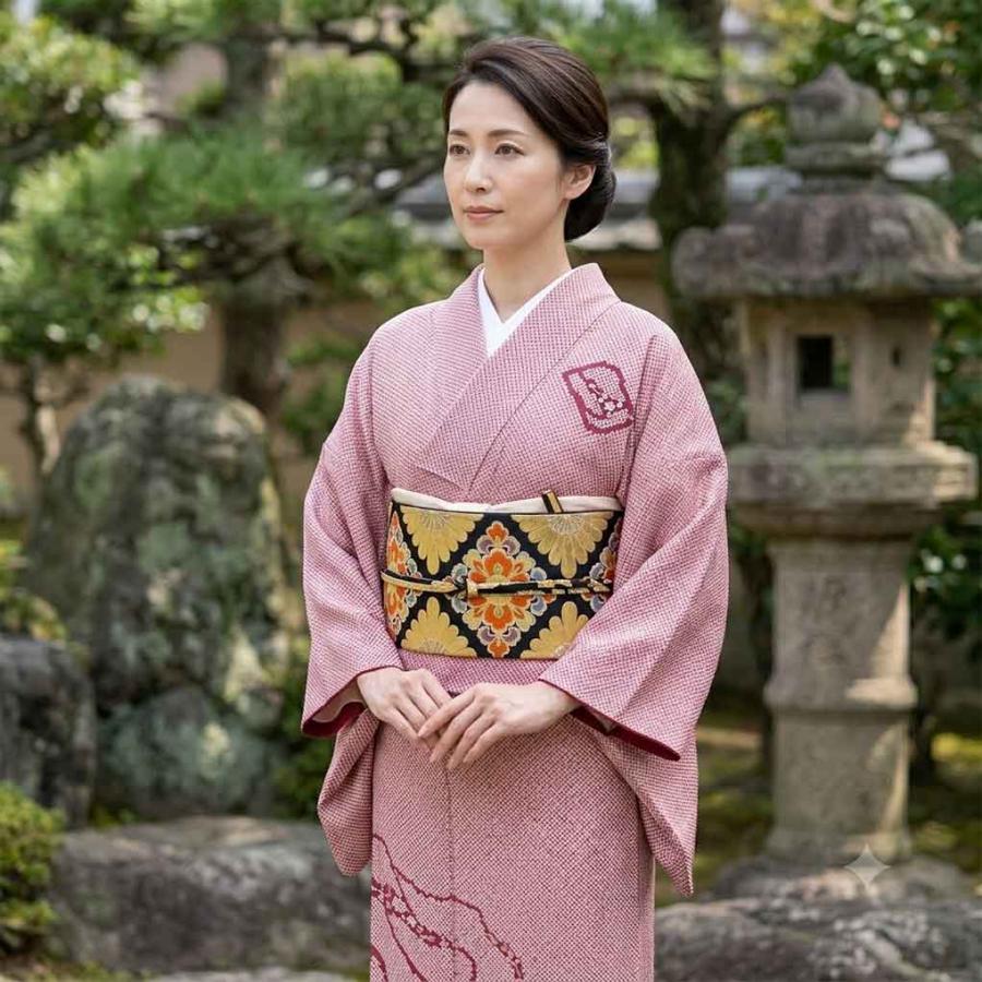 新品 美品 袷 正絹 訪問着 フルセット 刺繍 身丈158 裄丈64 訪問着