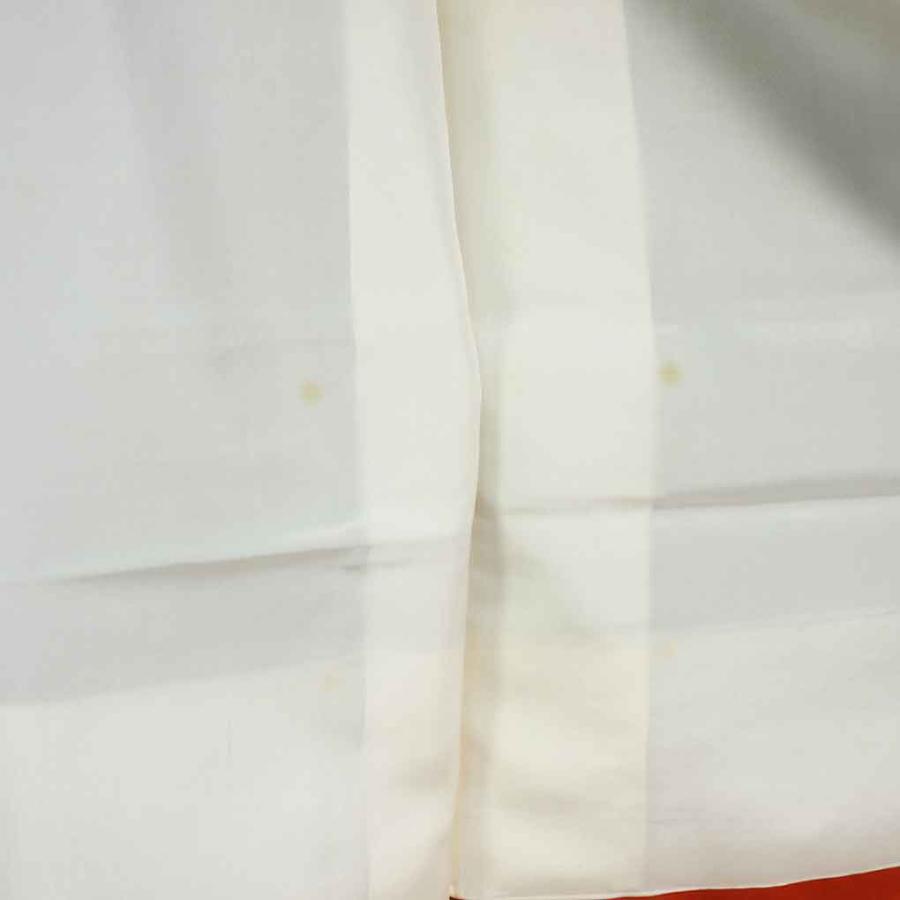 紬 身丈159cm 裄66cm レディース 袷 菊 裄長 裄M-Lサイズ 秋冬春用