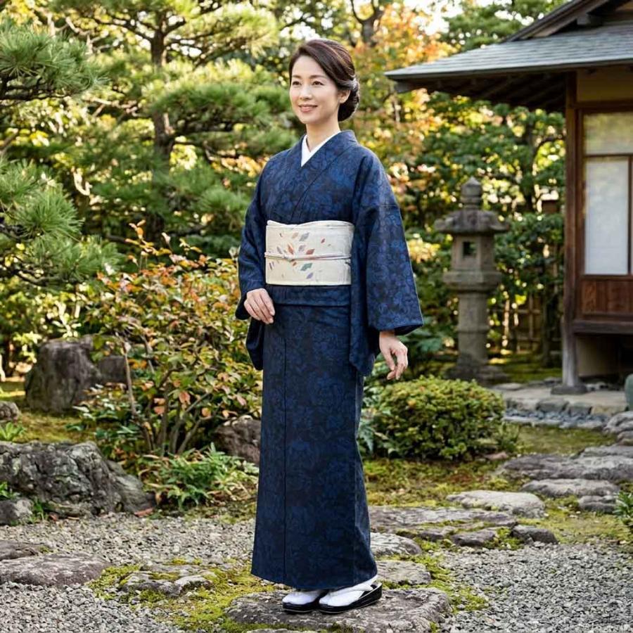 紬 リサイクル着物 身丈166cm 裄66cm 前幅27cm 後幅30.5cm 袖丈49cm 袖