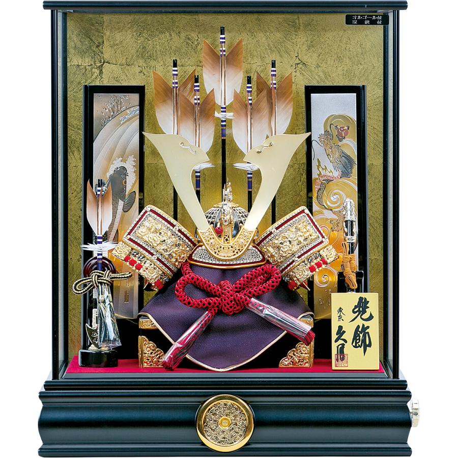 五月人形(家紋付き)「オルゴール付き」 - 家具 五月人形(家紋付き)「オルゴール付き」 - 家具