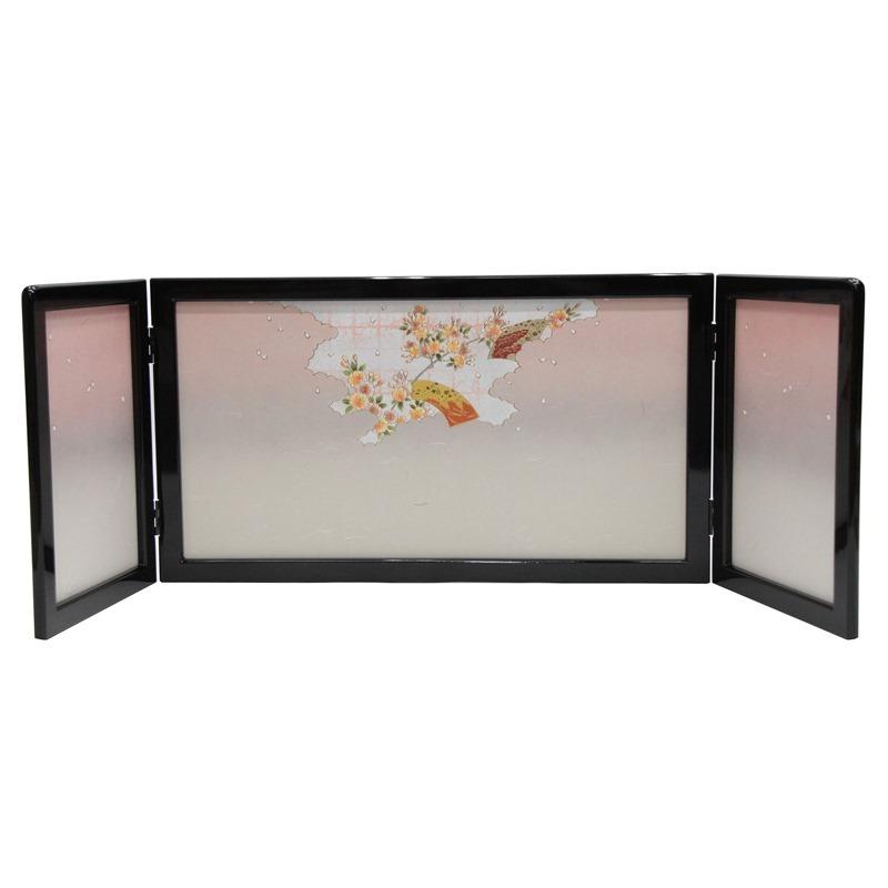 アウトレット品 雛人形屏風単品 三月三曲屏風 13号屏風A 21ya1811 K2021-25A