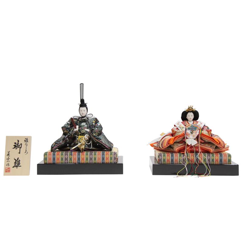 アウトレット品 雛人形親王単体 人形のみ 九番親王 No.2 金襴衣裳 親王台