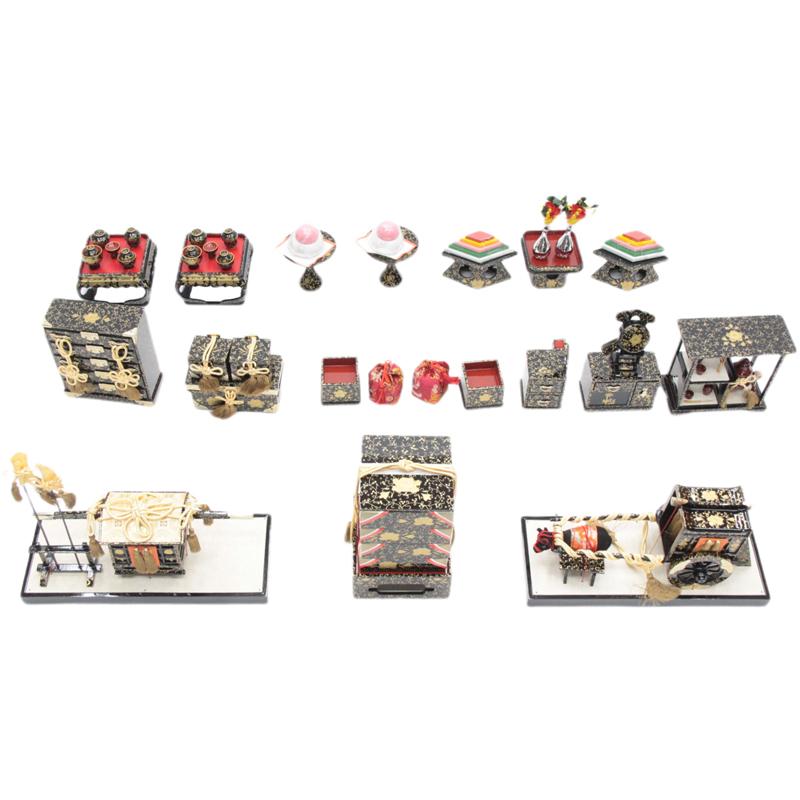 アウトレット品 雛道具お道具セット 九品 40号 お雛道具 前盛上 木製 7段飾り用 22a-ya-1915