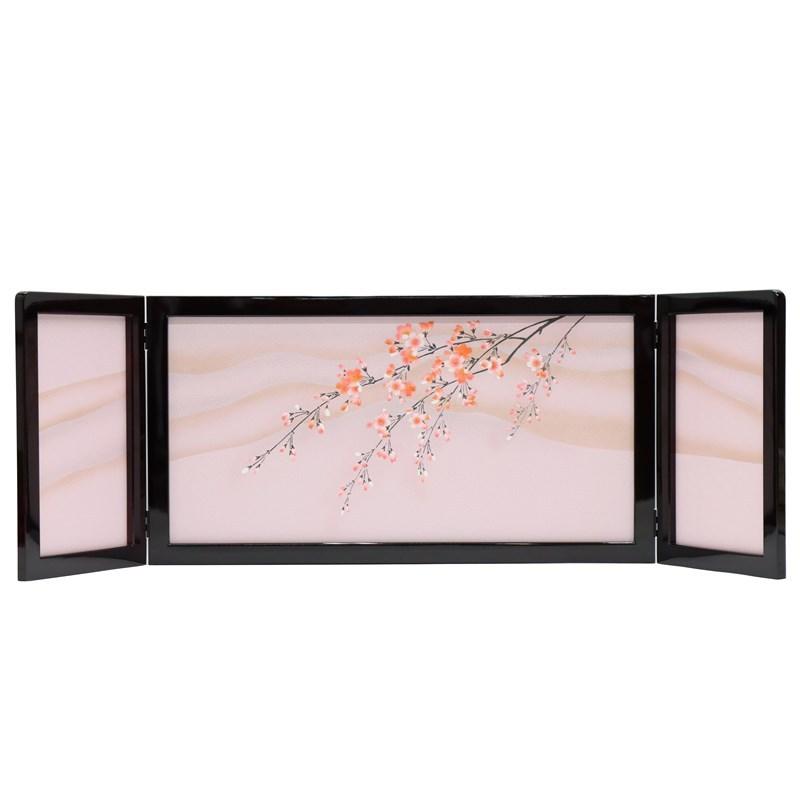アウトレット品 雛人形三月屏風 屏風のみ 15号 しだれ桜 22a-ya-2095