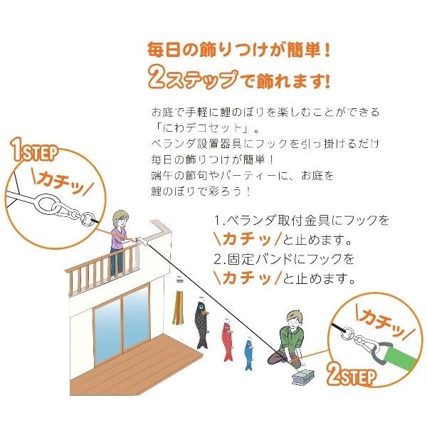 徳永 鯉のぼり 庭園用 にわデコセット  1.5m鯉4匹  豪  尚武之丸吹流し  撥水加工  北海道・沖縄・離島を除き送料無料｜gogatu-yamato｜14