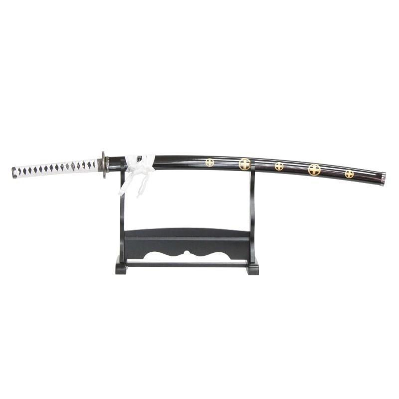 模造刀 幕末シリーズ 島津 斉彬 掛け台・刀袋付 大刀 刃紋入り刀身 メッキ合金 neu072 日本刀 美術刀剣 おもちゃ 通販 代引き不可