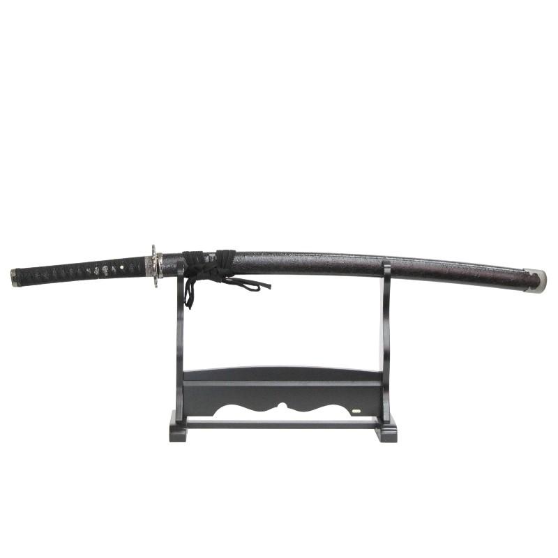 模造刀 戦国シリーズ 濃 掛け台・刀袋付 中刀 刃紋入り刀身 メッキ合金 neu099 日本刀 美術刀剣 おもちゃ 通販 代引き不可