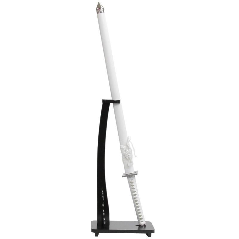 模造刀 美術刀シリーズ 風魔 掛け台・刀袋付 大刀 刃紋入り刀身 メッキ合金 neu088 日本刀 美術刀剣 おもちゃ 通販 代引き不可