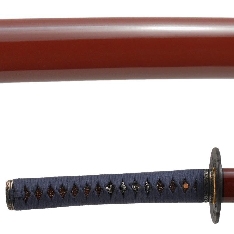 居合刀 模造刀 日本刀 藤巻鞘 透かし鍔 鮫皮 樋入り刀身 居合