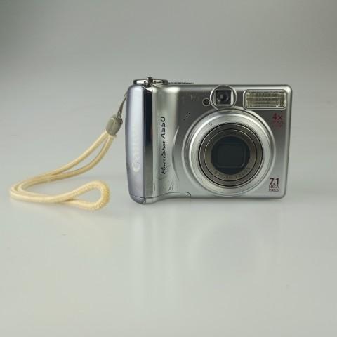 ブラックキャノン Canon PowerShot A550 Silver コンパクトデジタル