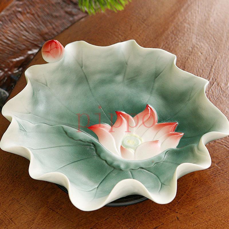 陶器の蓮花の燭台に仏灯を供える#9 【公式通販】