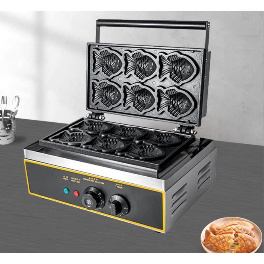 屋台 ファーストフード機器 業務用 たい焼き機 一度に6個成型 屋台 ファーストフード機器 業務用 たい焼き機 一度に6個成型