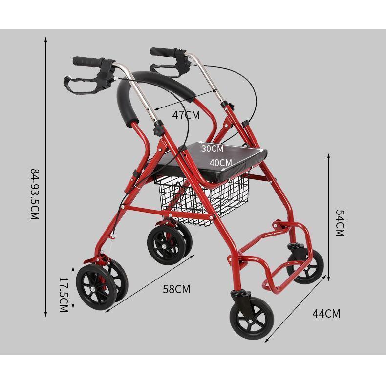 シルバーカー 車椅子 軽量 折りたたみ 手押し車 歩行器 高齢者 屋外 老人 家庭 買い物 散歩 コンパクト 小型 ノーパンク 介助 持ち運び 買い物カート