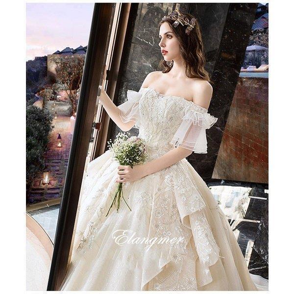 ウェディングドレス 結婚式 大きいサイズ 袖あり パーティー ウェディングドレス 結婚式 大きいサイズ 袖あり パーティー