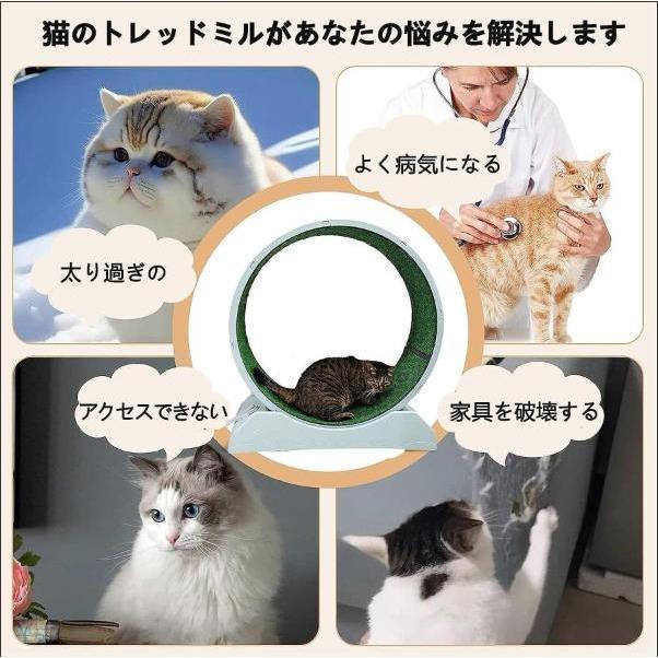 キャットホイール 猫 回し車 ロック装置内蔵 静音低ノイズ 猫専用ルームランナー 猫 ランニングホイール キャットウォーク 運動不足解消 ストレス解消 キャット｜gogomaxshop｜02