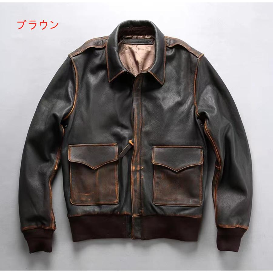 フライトジャケット ライダースジャケット ラム革 復古 フライトジャケット ライダースジャケット ラム革 復古