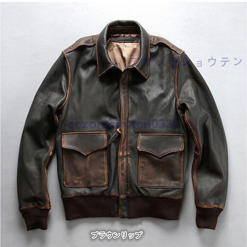 フライトジャケット ライダースジャケット ラム革 復古 フライトジャケット ライダースジャケット ラム革 復古