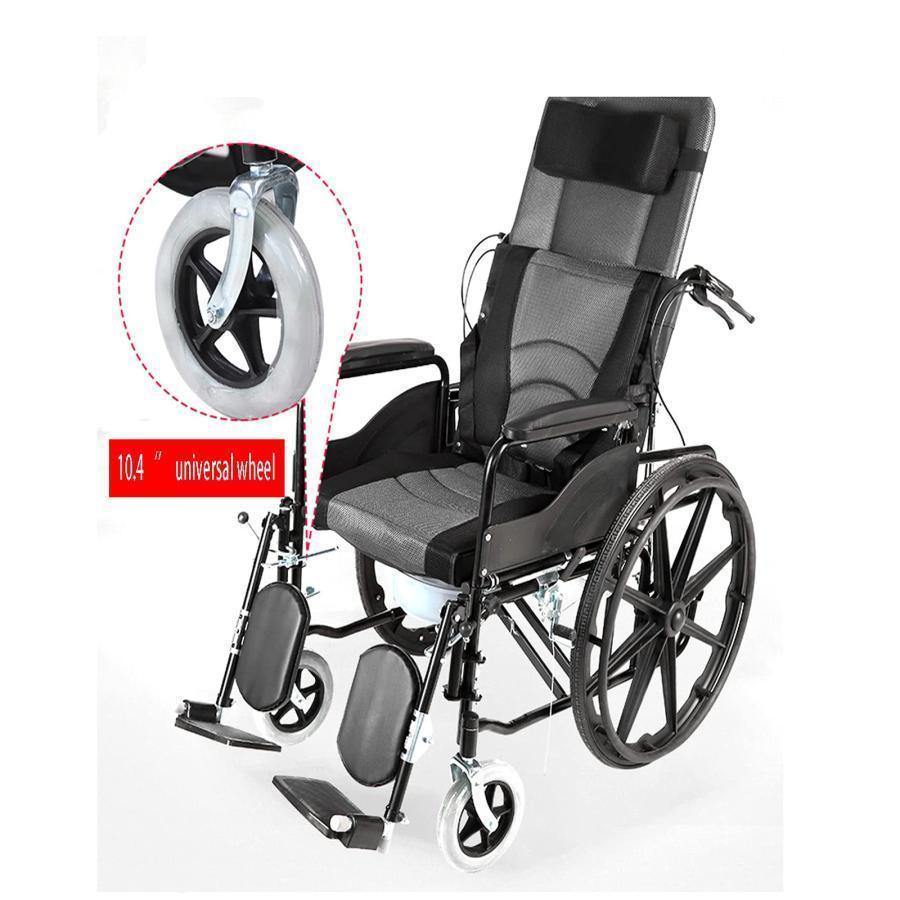 6位調整リクライニング折りたたみ背もたれアームコンフォート車椅子折り畳み式車椅子高齢者障害者のための快適な通気性の通気性・デザイン｜gogomaxshop｜05