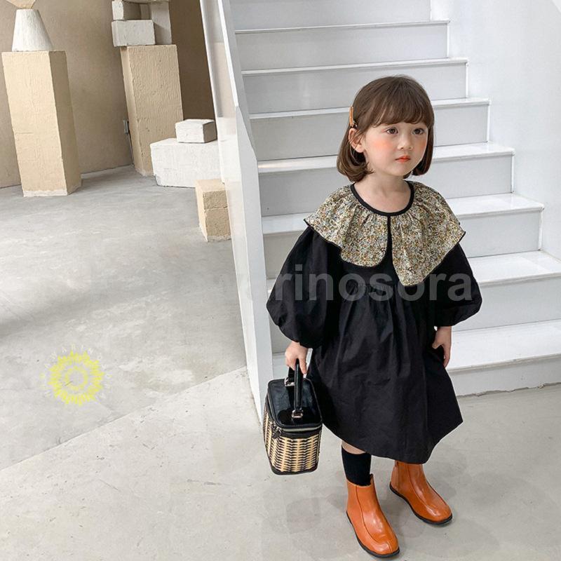 ワンピース 子供服 キッズ ベビー服 長袖 花柄 フリル シフトドレス カジュアル レトロ 春 秋 冬 安い 女の子 発表会 結婚式 フォーマル｜gogomaxshop｜05