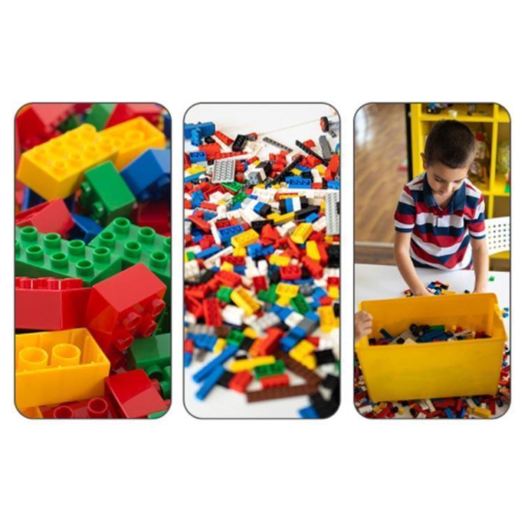 レゴ ボックス 収納ケース キッズ 2タイプ×4色 おしゃれ ケース レゴシリーズ 子ども 知育家具 おもちゃ収納 フタ付 2タイプ×4色 仕切り付｜gogomaxshop｜09