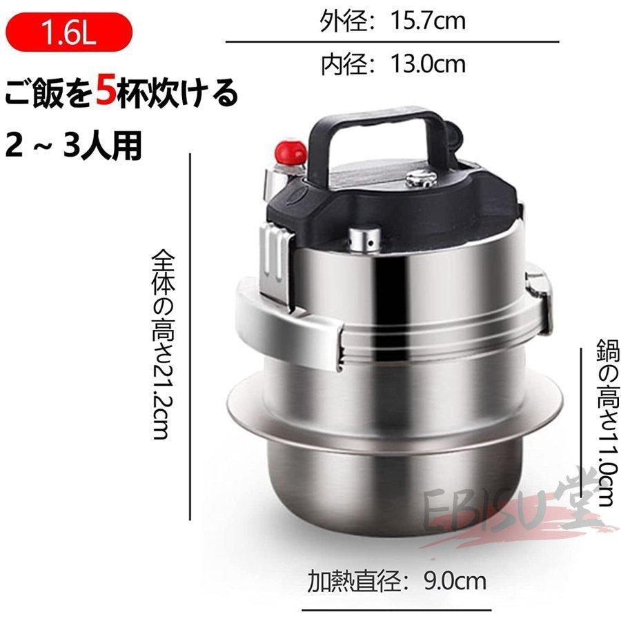 圧力鍋 1.6L IH対応 あつりょく鍋 3層底 小さい 家庭用 炊飯鍋 圧力鍋 1.6L IH対応 あつりょく鍋 3層底 小さい 家庭用 炊飯鍋