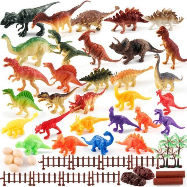 恐竜 おもちゃ 人気 50個セット トリケラトプス ティラノサウルス レックス ヴェロキラプトル 女の子 男の子 誕生日 クリスマス プレゼント｜gogomaxshop｜02
