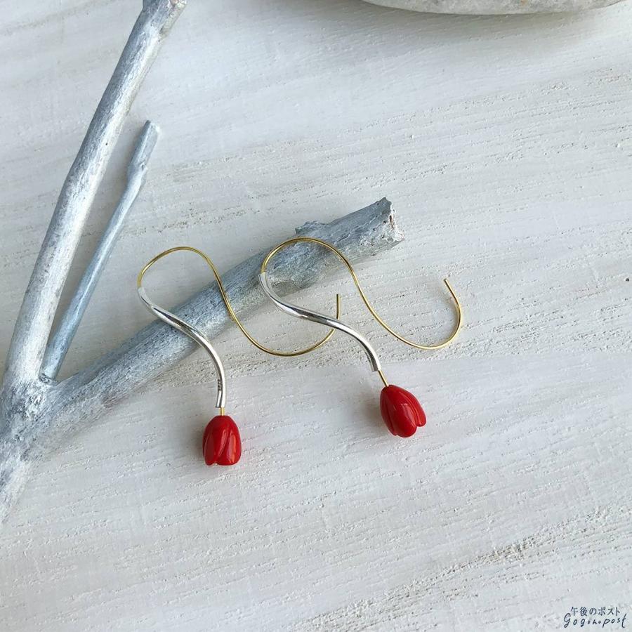 1点限り★【ピアス】ドロップ×レースモチーフ 赤 クリアレッド夏 1点限り☆【ピアス】ドロップ×レースモチーフ 赤 クリアレッド夏