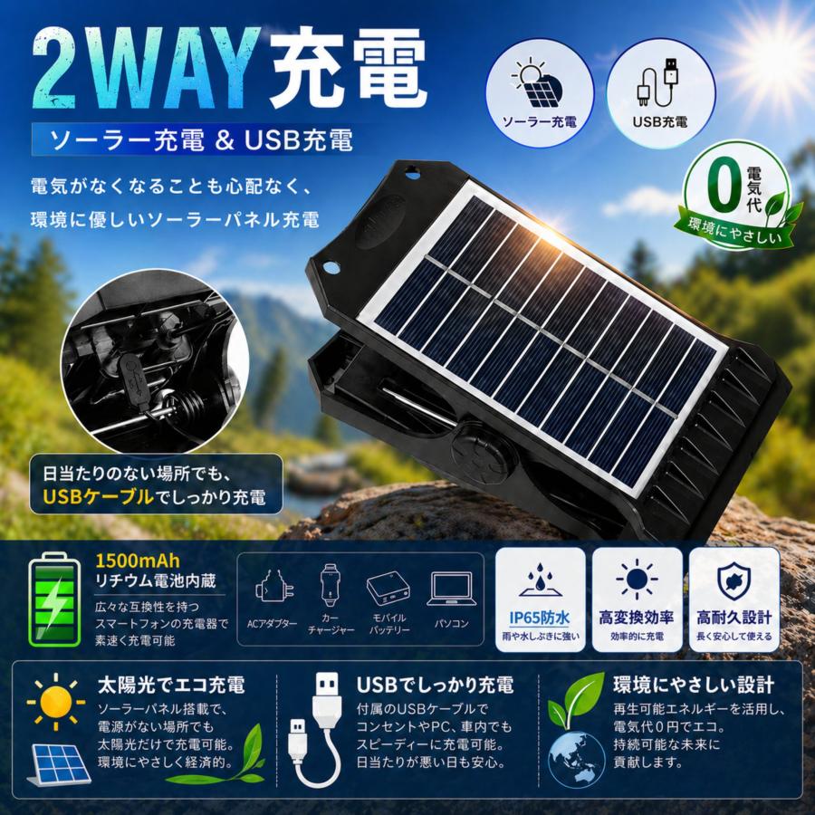 未使用！Philips ソーラーパネル防災防水防塵 ソーラーライト 屋外 LED クリップ式 センサーライト 人感センサー