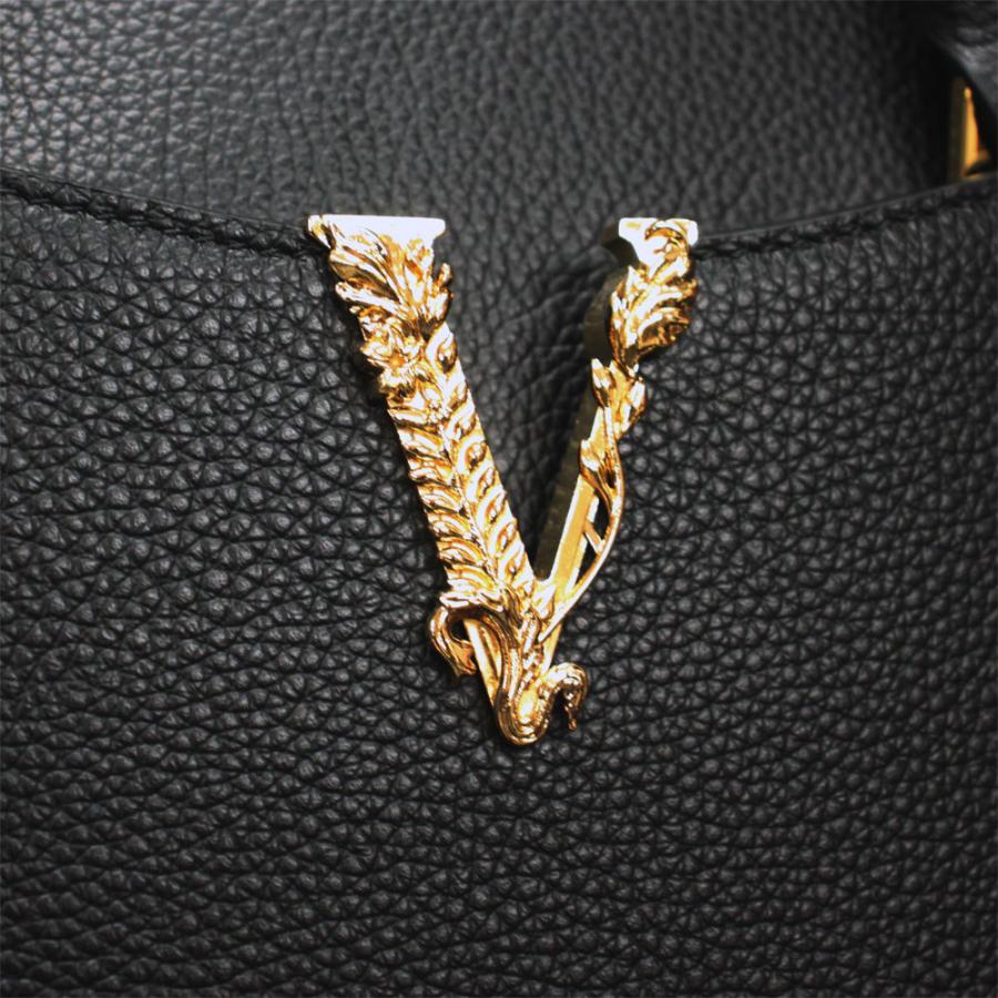 ヴェルサーチ バッグ レディース VERSACE ハンド/ショルダーバッグ 2WAY ヴィルトゥス レザー ブラック 1005960 1A04093 1B00Vの画像