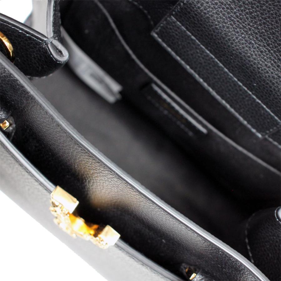 ヴェルサーチ バッグ レディース VERSACE ハンド/ショルダーバッグ 2WAY ヴィルトゥス レザー ブラック 1005960 1A04093 1B00Vの画像