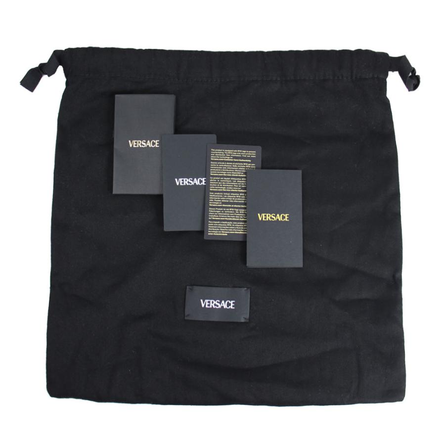ヴェルサーチ バッグ メンズ レディース VERSACE 斜め掛けショルダーバッグ バロッコパターン ナイロン ブラック 1009919 1A08705の画像