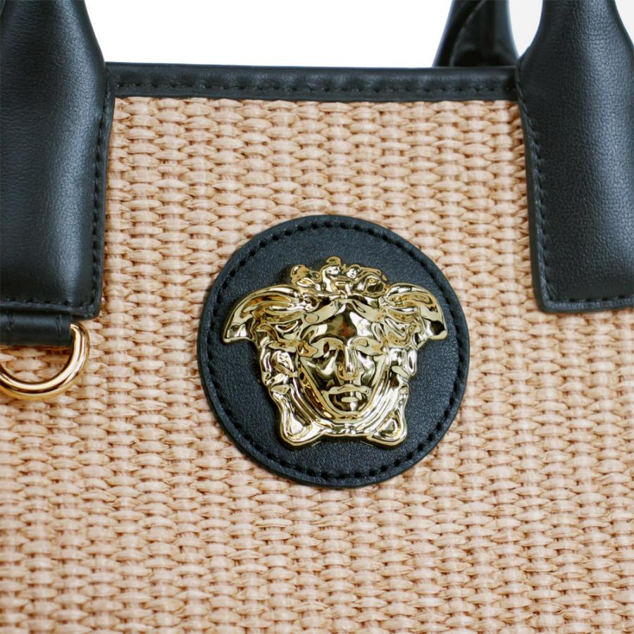 VERSACE】 カーフスキン 2WAY ハンドバッグ ストラップ付き