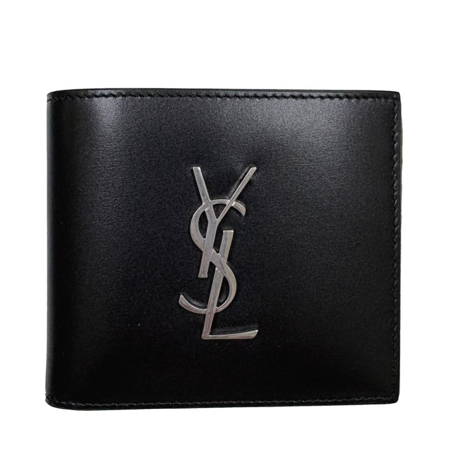 SAINT LAURENT サンローラン 財布 メンズ 二つ折り札入れ カサンドラ