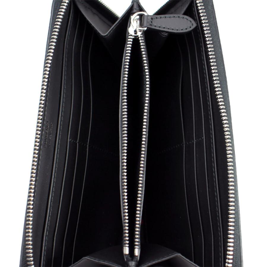 BURBERRY バーバリー 長財布 ラウンドファスナー レザー ネイビー ✨極美品✨ バーバリー ラウンドジップ 長財布 レザー ネイビー