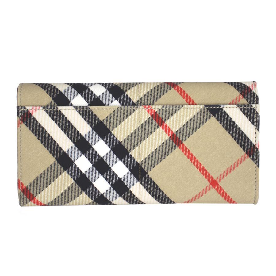 BURBERRY（バーバリー） 財布 レディース フラップ長財布 キャンバス