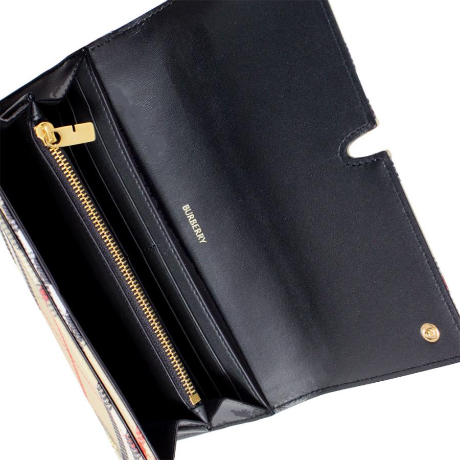 BURBERRY（バーバリー） 財布 レディース フラップ長財布 キャンバス