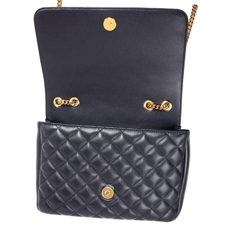 ヴェルサーチ バッグ レディース VERSACE チェーンショルダーバッグ メドゥーサ キルティング レザー ブラック DBF1164S 1A03912の画像
