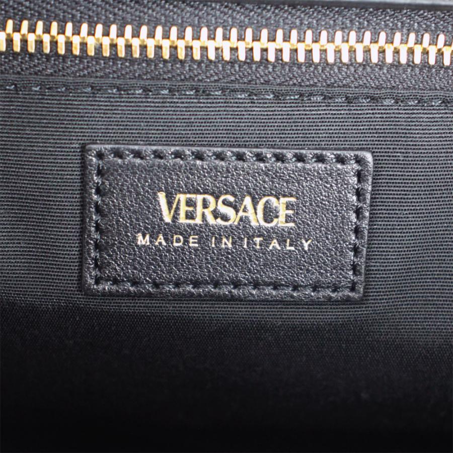 ヴェルサーチ バッグ レディース VERSACE チェーンショルダーバッグ 25 メドゥーサ キルティング レザー ブラック 1005560 1A03912｜goguysshop｜04