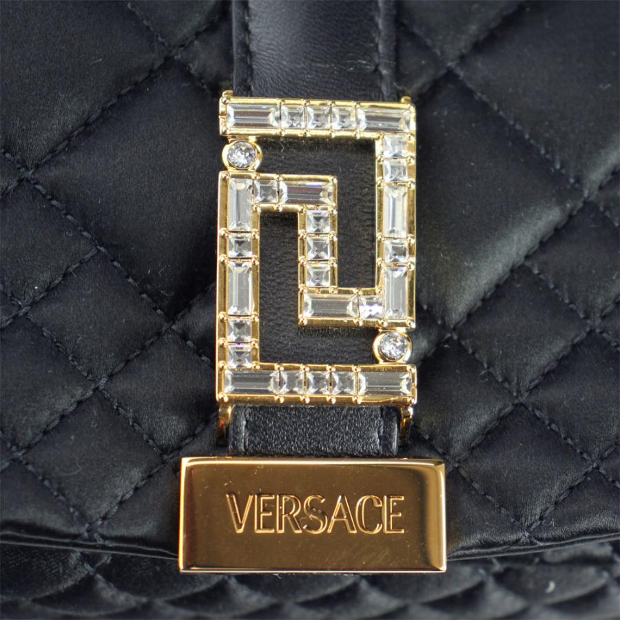 ヴェルサーチ ショルダーバッグ グレカ クリスタル装飾 1010951 VERSACE ヴェルサーチ セミショルダーバッグ グレカ ゴッデス