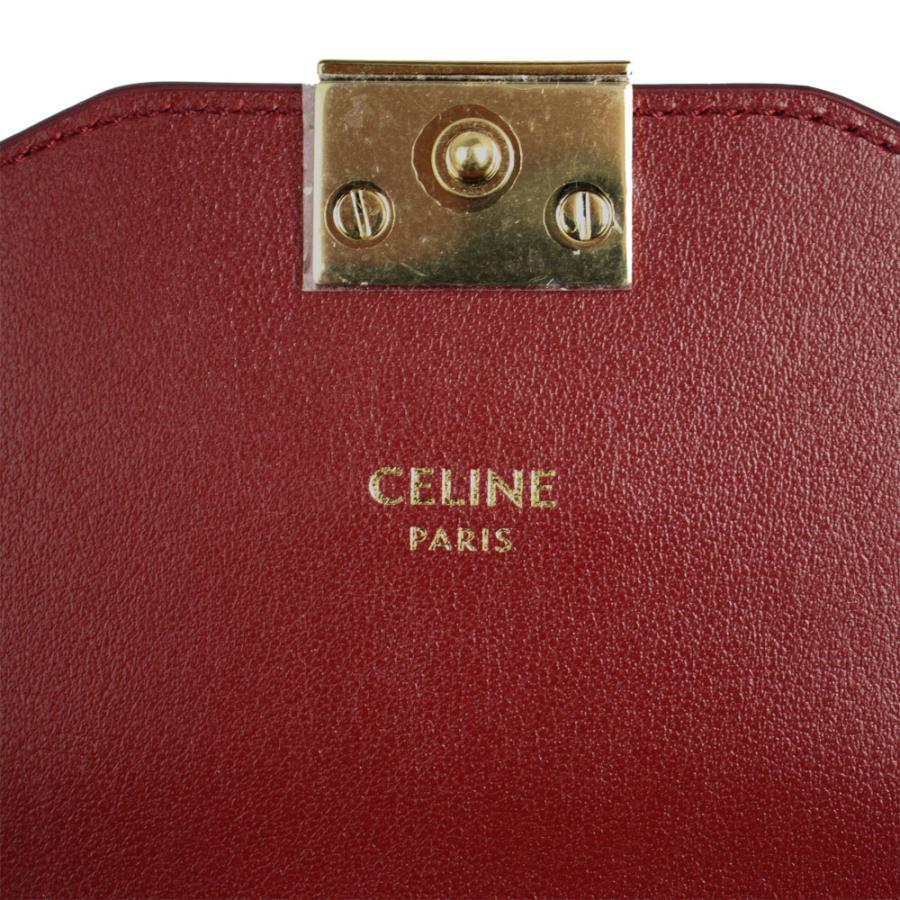 セリーヌ 財布 レディース CELINE 二つ折り財布 レザー バイカラー バーガンディー/ルビー 10C723BQZ 28GR｜goguysshop｜07