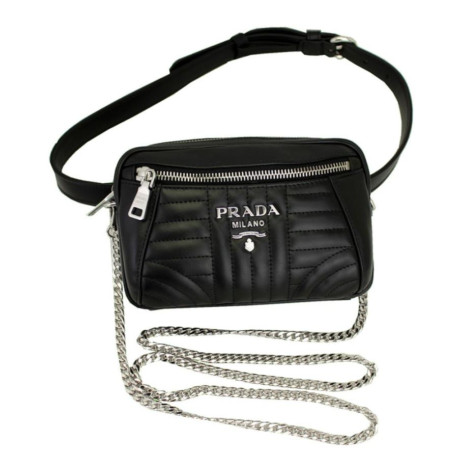 PRADA プラダ ダイアグラム レザーファニーパック ウエスト