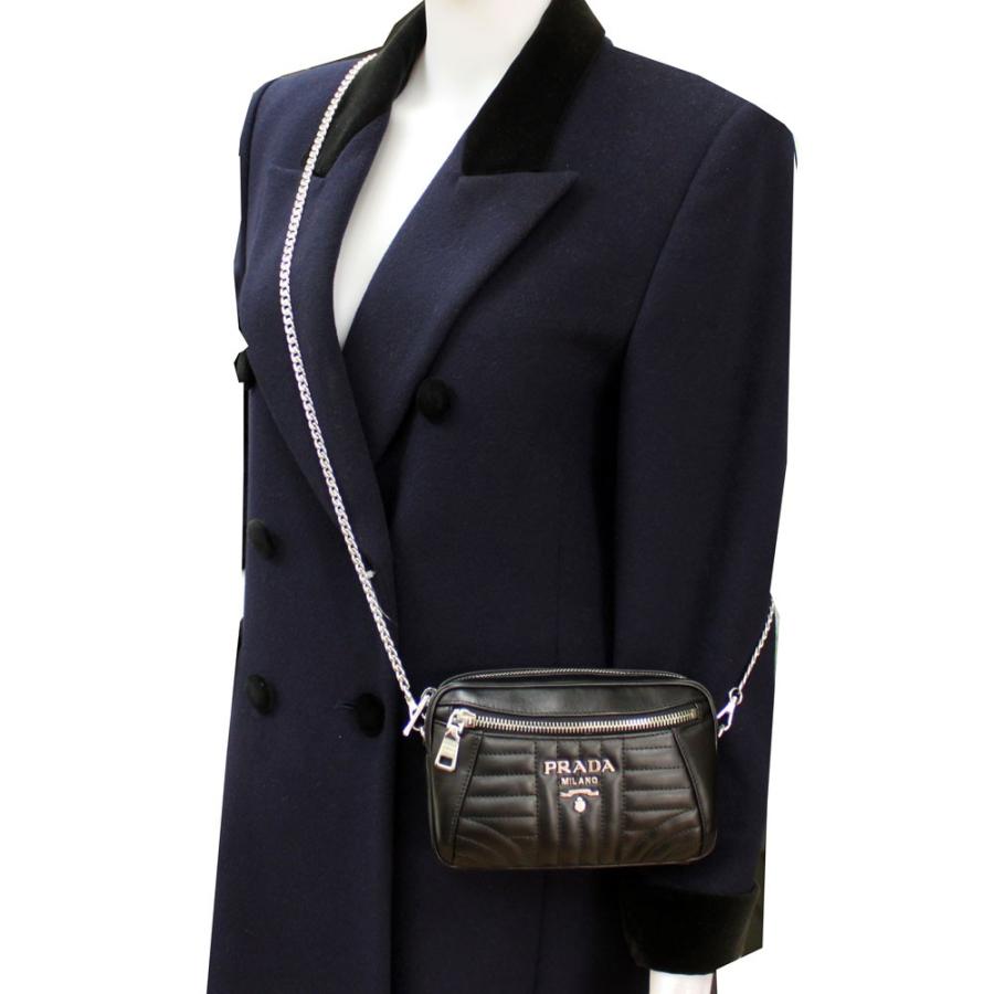 PRADA プラダ ダイアグラム レザーファニーパック ウエスト