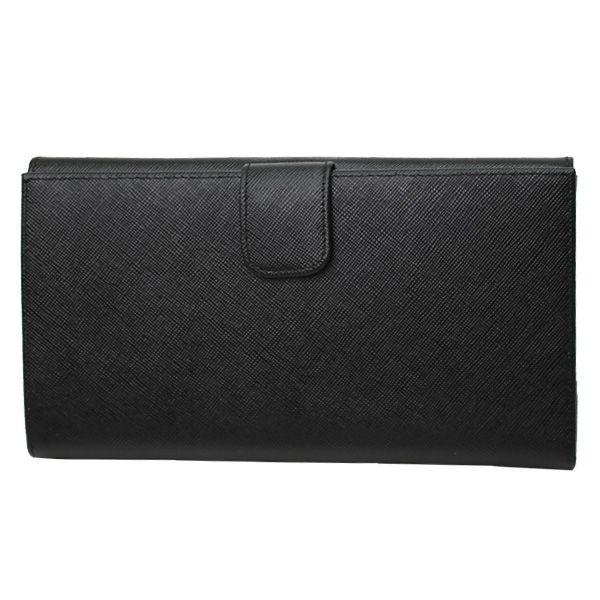 プラダ アウトレット Wホック式長財布 ブラック 1M1133 SAFFIANO 新品｜goguysshop｜02