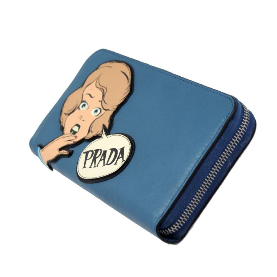 PRADA プラダ 財布 レディース 1ML506 ラウンドファスナー長財布
