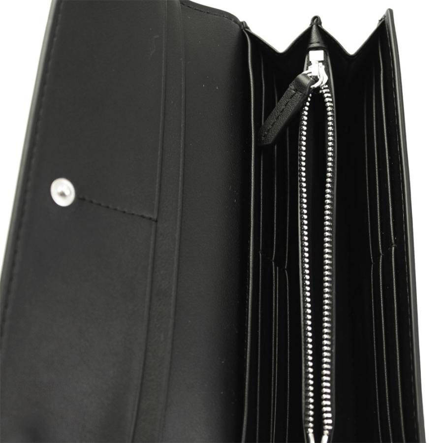 カールラガーフェルド 長財布 K/Ikon レザー ブラック 201W3264 KARL LAGERFELD カールラガーフェルド 財布 レディース 長財布 K