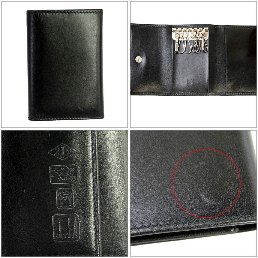 dunhill（ダンヒル） 6連キーケース ブラック レザー ロゴ型押し 29233