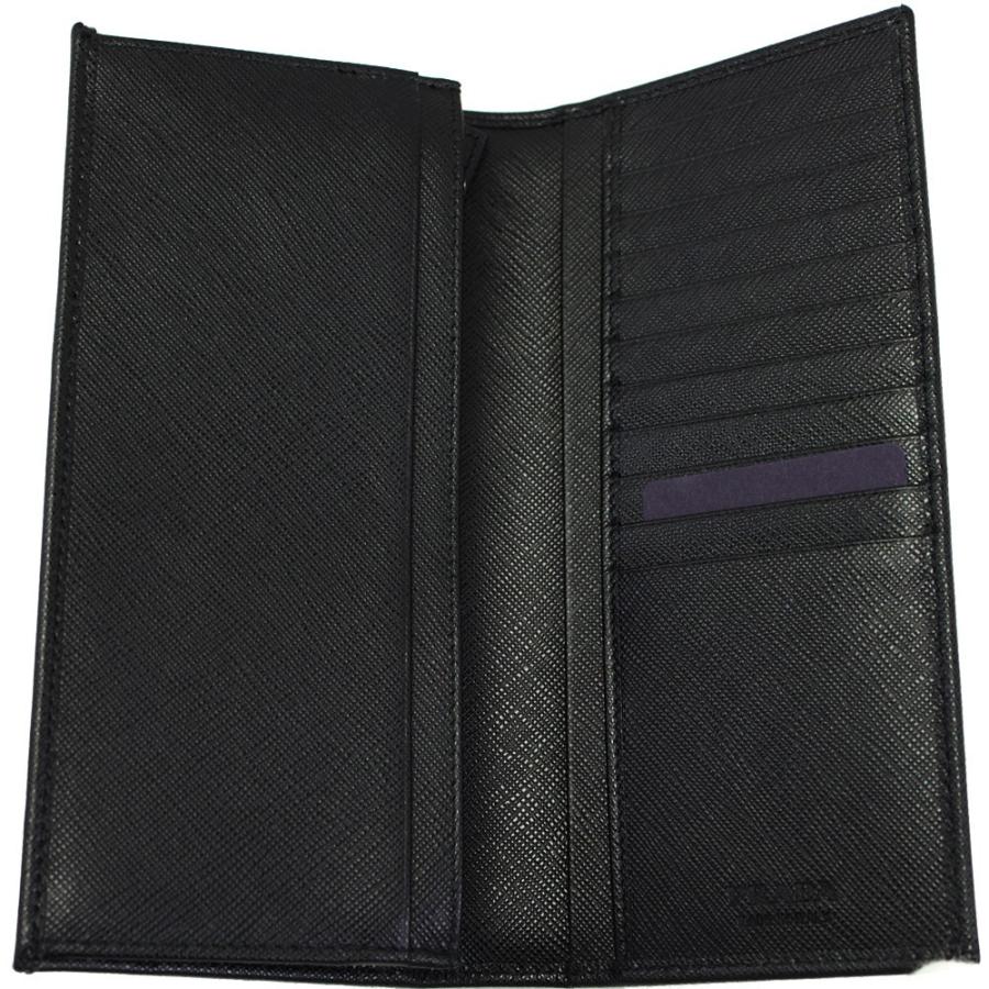 プラダ レザー 2MV836 二つ折り 長財布 黒 トライアングルロゴ PRADA プラダ 長財布 日本未発売 2MV836 メンズ 2つ折り