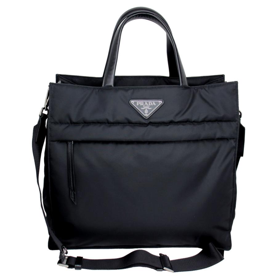 プラダ PRADA ナイロン トートバッグ ショルダーバッグ ブラック CANAPA プラダ バッグ メンズ PRADA トート/ショルダーバッグ