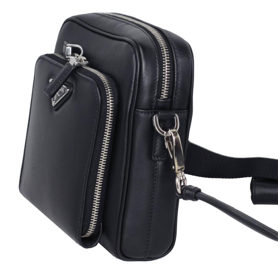 【 PRADA 】2VH168 メンズ ミニポーチ付 ショルダーバッグ CANAPA プラダ バッグ メンズ PRADA 斜め掛けショルダーバッグ