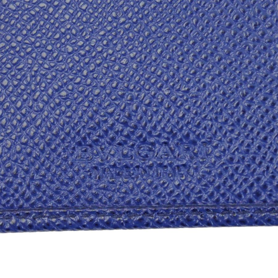 BVLGARI ブルガリ 長財布 メンズ 型押しレザー ブルーダリア 38076